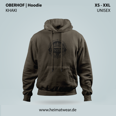 Oberhof Hoodie in Khaki für Herren in der Größe S bis XXL